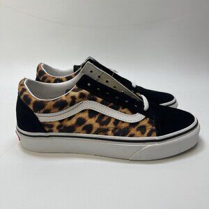 New Vans Old Skool Animalier Black Leopard Sneakers Low-Top Shoes Wom Sz 5.5